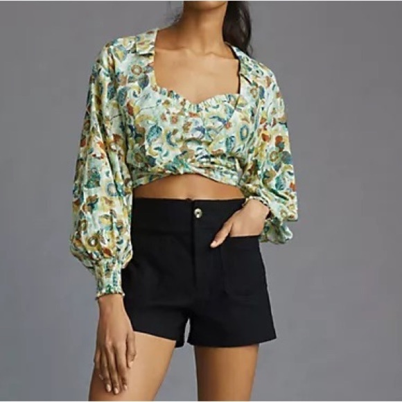 Anthropologie Twist Crop Top Set - Picture 6 of 6